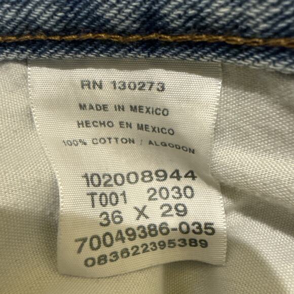 Lee Jeans, Men's Size 36x29 Light Wash Denim Regular Fit Straight Leg - Picture 8 of 15